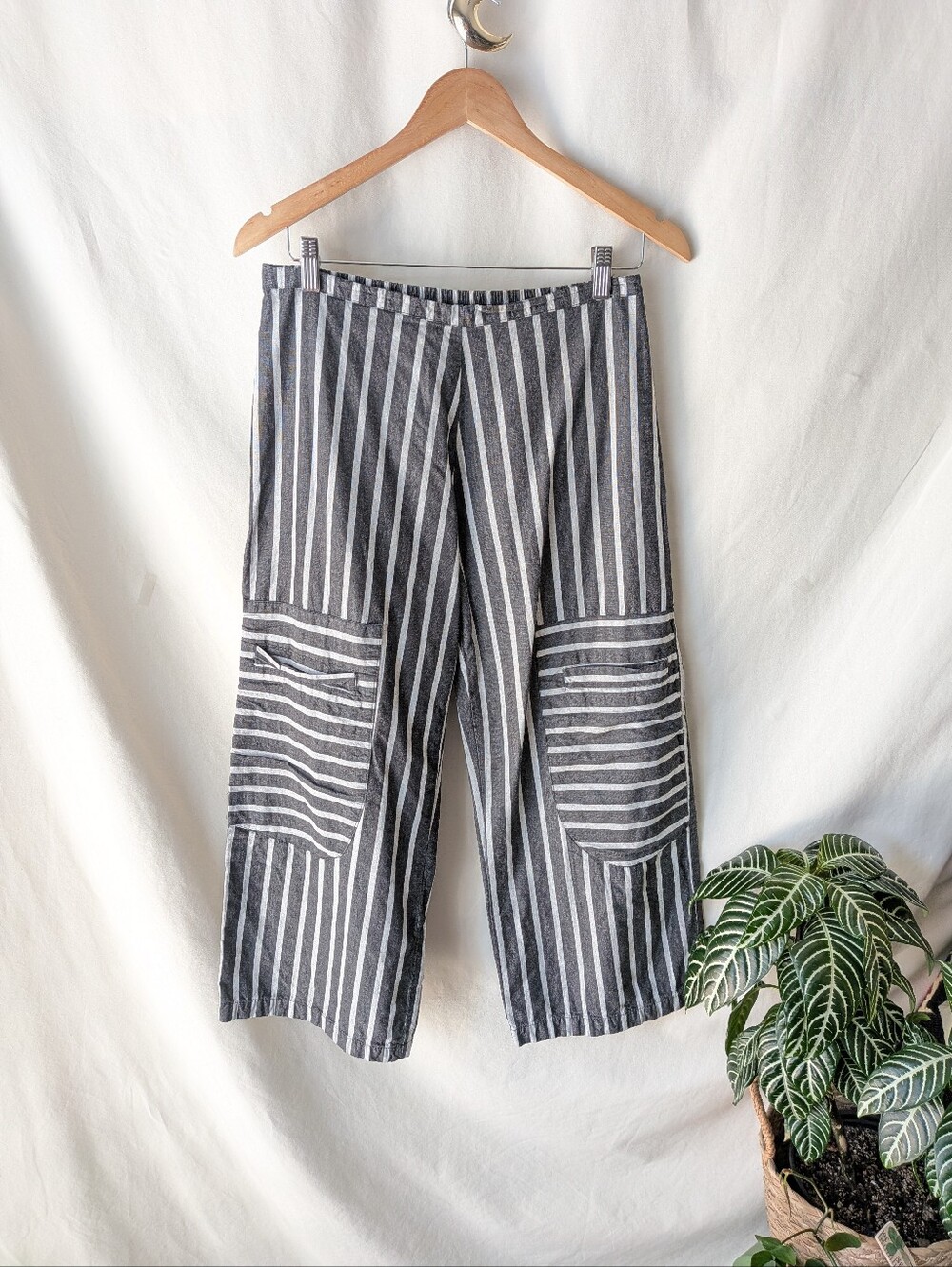 Tulip 100% Cotton Striped Wide Leg Pants